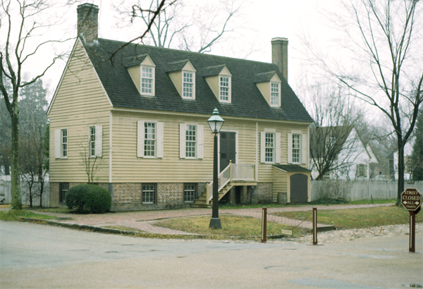 Bryan House Colonial Williamsburg, January 1974