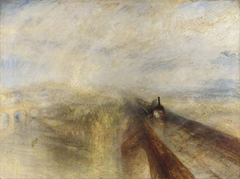 Rain, Steam, and Speed - The Great Western Railway, 1844, Joseph Mallord William Turner, National Gallery, London 