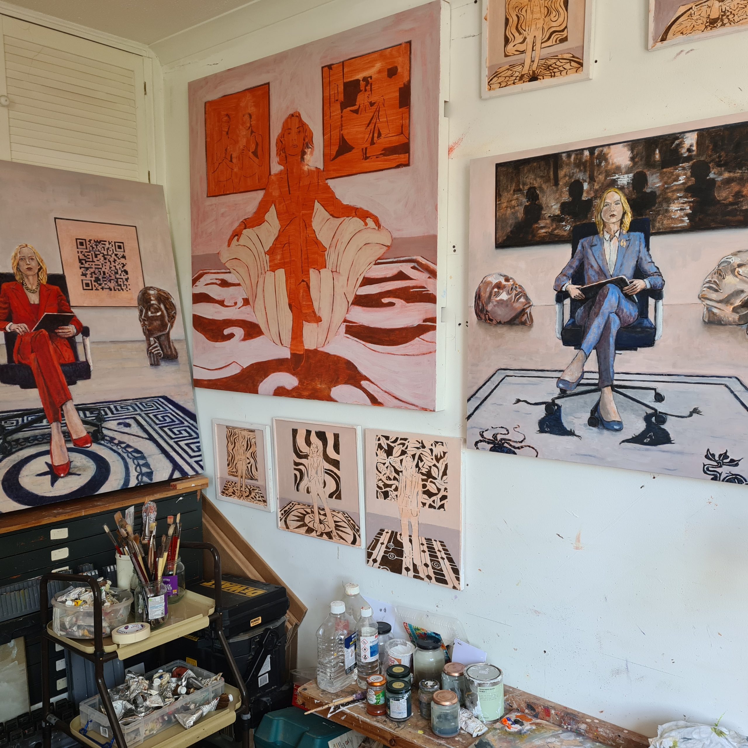 A view of John McSweeney's studio