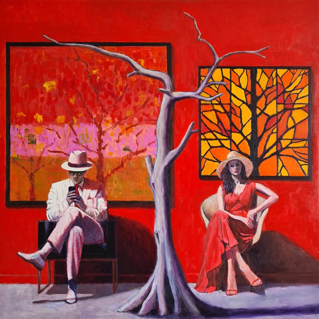 The Tree Museum is an oil painting by British artist John McSweeney