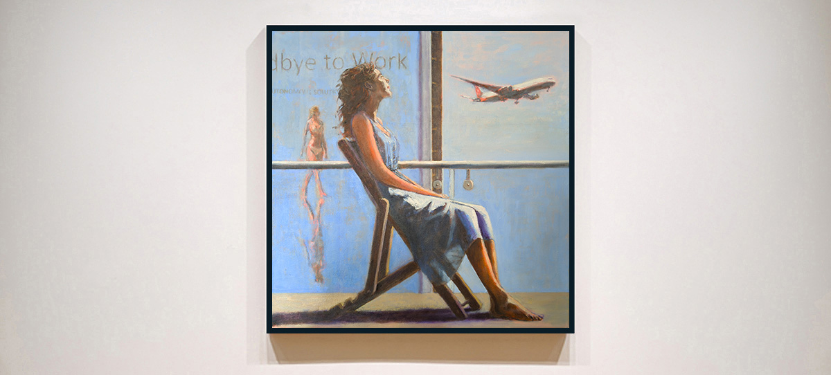 Dreamliner is an oil painting by British artist John McSweeney